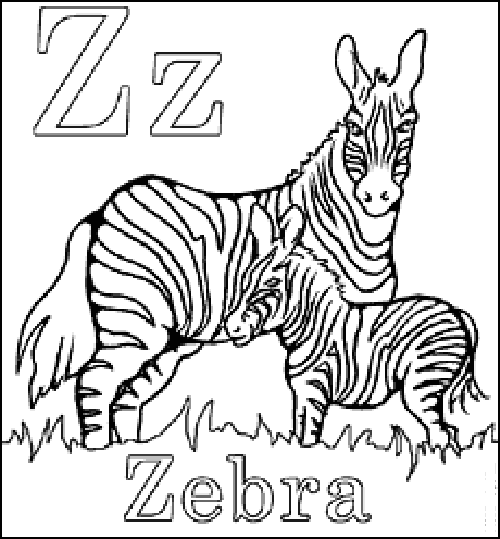 Zebra Coloring Pages 11